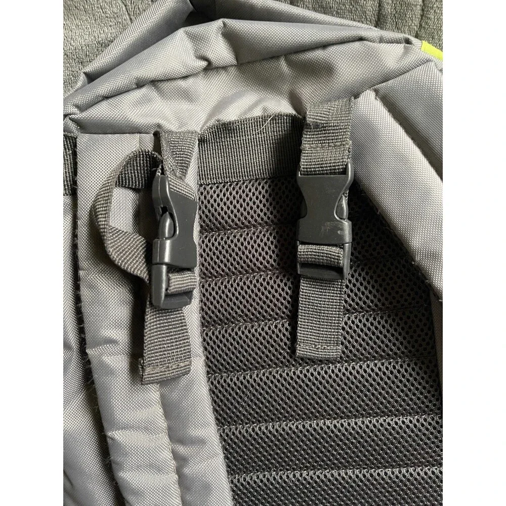 Eddie Bauer Backpack Gray Black Adjustable Straps Pockets Baby Diaper Bag Travel